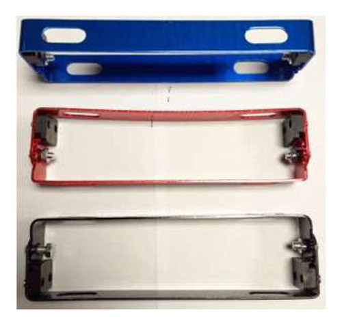Porta Matricula - Negro - Azul - Rojo °-° 0