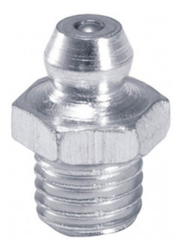 Bico Graxeiro Reta M8 X1,25  - Kit 10 Peças 0