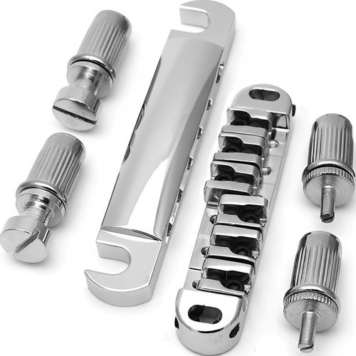 Ponte Cromada Tune-o-matic Para Guitarra Les Paul Lp 0