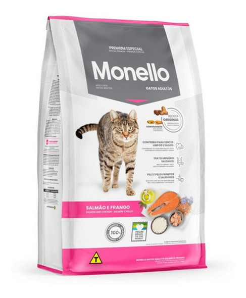 Monello Gato Adulto 15 Kg + 2kg Free Con Pouch Premium 85g 0 Monello Gato Adulto 15 Kg + 2kg Free Con Pouch Premium 85g 0