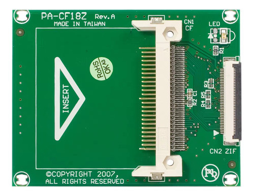 Adaptador Zif A Cf Compact Flash Para Pc O Laptop 0