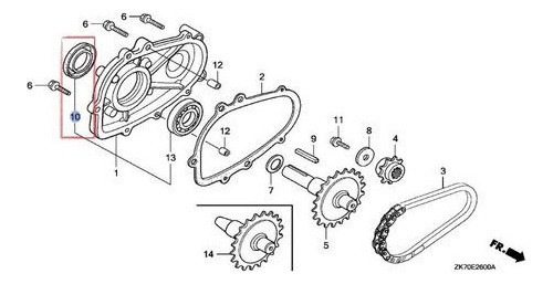 Reten Bancada Motor Honda Gx Varios 25x41x6 Original Pf 1