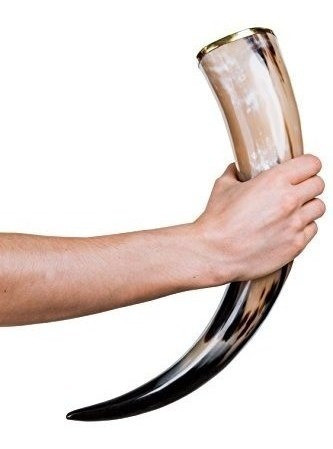 Thor Horn Cuerno Para Beber Viking Grande Con Soporte  Auten 1