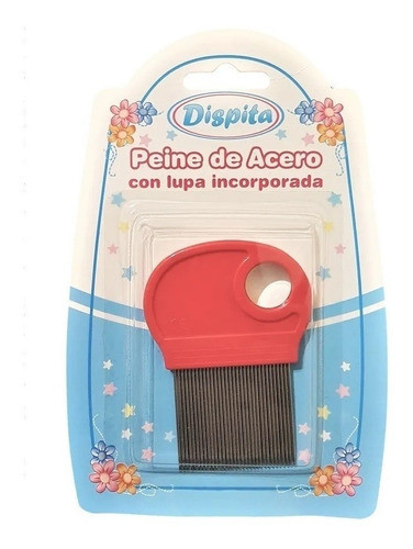 Peine De Acero Para Piojos Con Lupa Dispita 0