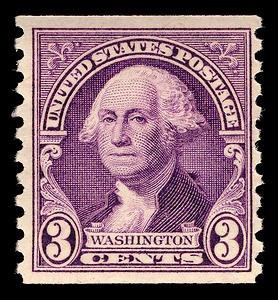 Filatelia Sello Unitrd States Postage Washinton 3 Cents 1919 0