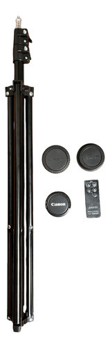 Kit Fotografia Canon Tripode Control Tapa Lentes Body Lote 0