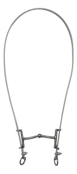 Freio Bridão Gag Bit Inox Bocal Articulado E Cabo Emcapado 0