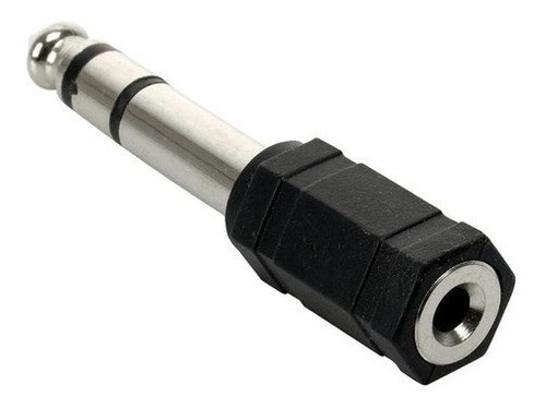 Adaptador Miniplug Hembra 3,5 A Plug Stereo Macho 6,5 Audio 1