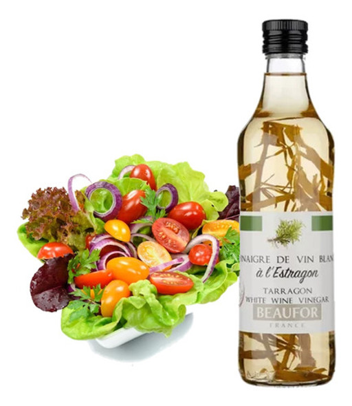 Kit C/ 3und Vinagre Beaufor Vinho Branco  C/ Estragão 250ml 1