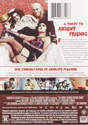 Dvd The Rocky Horror Picture Show 1