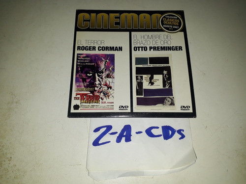 El Terror /el Hombre Del Brazo De Oro /2 Dvd X1 0