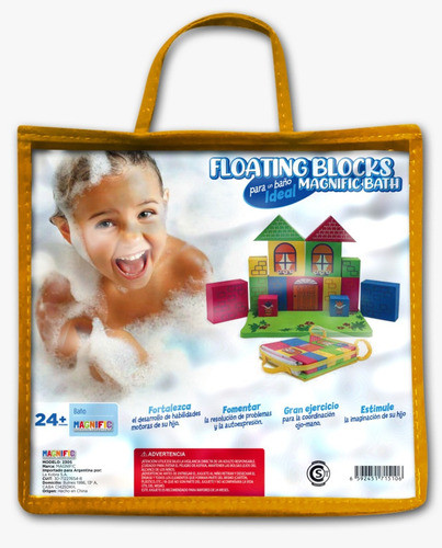 Bloques Flotantes Para Bañadera Magnific Juego Juguete Agua 1