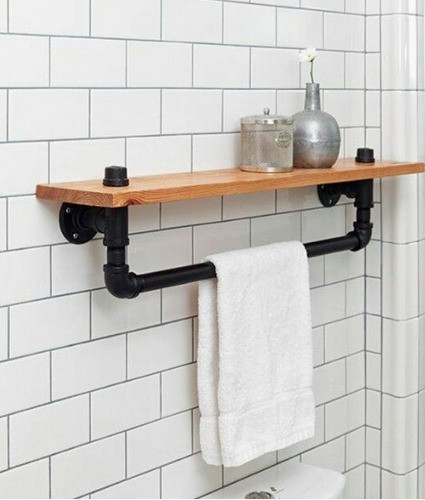 Toallero En Caño, Estilo Industrial 1