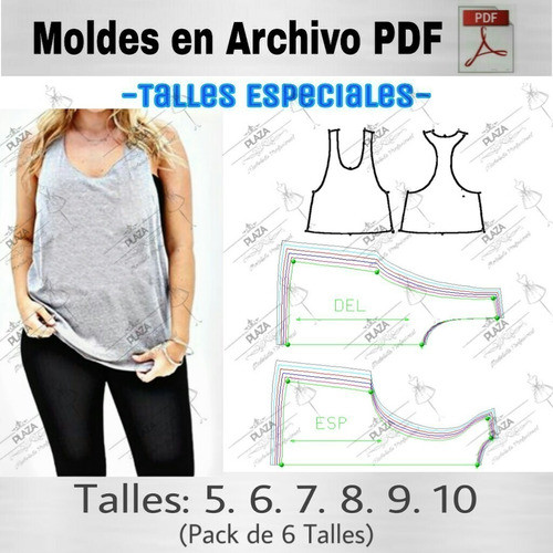 Moldes Patrones Imprimibles Sudadera Talle Especial 5 Al 10 1