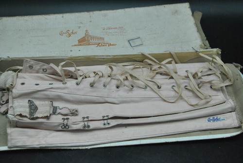 Antiguo  Corset Casa Soler Caja Vintage Viejo Coleccion 0