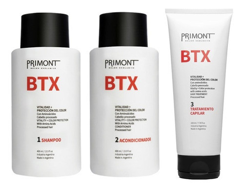 Kit Btx  Shampoo + Acondicionador + Tratamiento 220 Primont 0