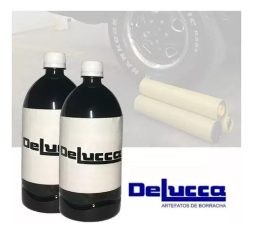 Kit Vulcanite Remendo Pneu 1kg + Cola Preta 1 Litro Delucca 1