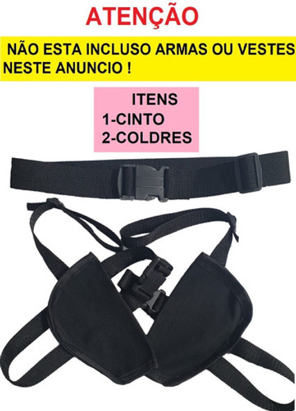 Coldre Com Cinto Robocop  Fantasia Cosplay Policia Exercito 1