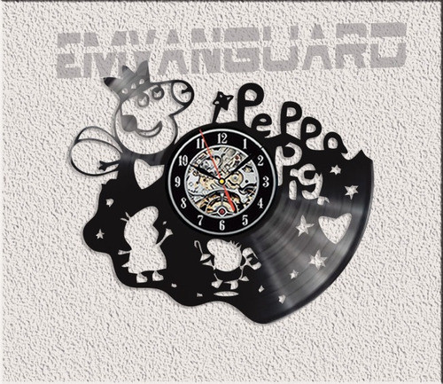 Reloj Peppa Pig  Vinilo Lp Ideal Regalo. El 2do. Al 20% Off 0
