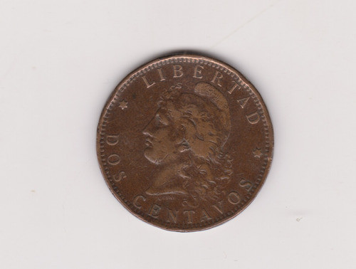 Moneda Argentina 2 Centavos Año 1894 Bueno + 1