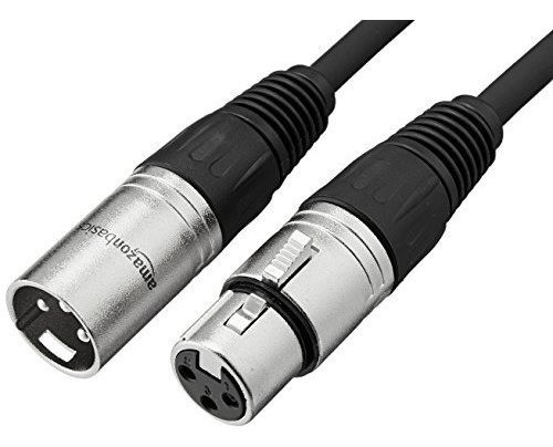 Cable De Microfono Amazon Basics Xlr Macho A Hembra - 25 Pie 0