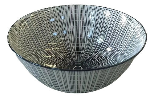 Bowl D12cm Lineas/circulos Centrales Gris 0
