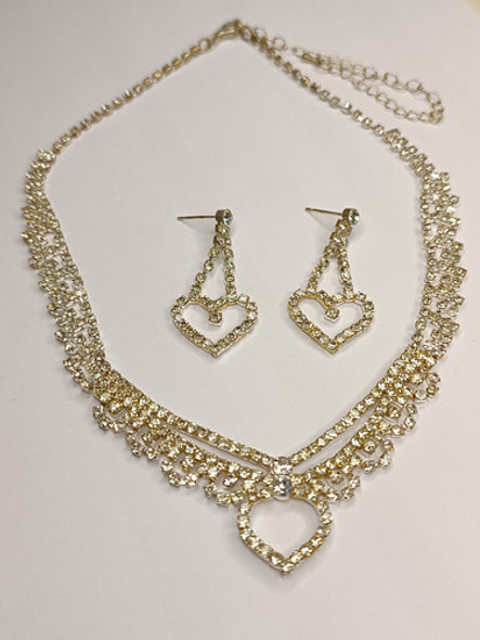 Juego De Caravanas Y Gargantilla J507 1