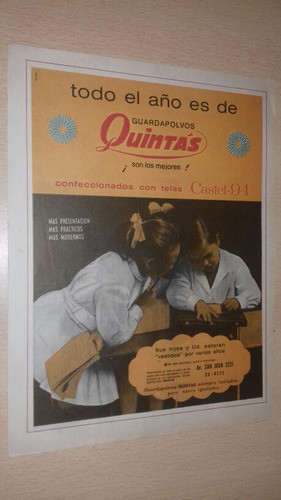 P517 Clipping Publicidad Guardapolvos Quintas Año 1972 0