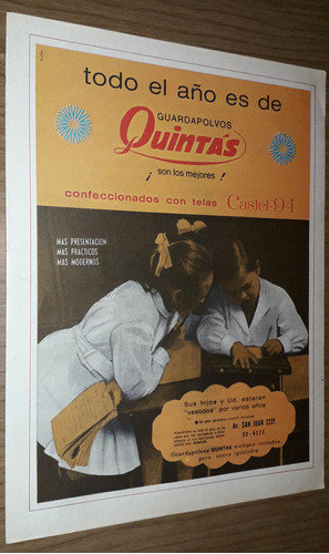 P517 Clipping Publicidad Guardapolvos Quintas Año 1972 0