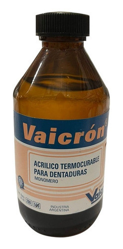 Monomero Termocurable Para Dentaduras Vaicron 200 Ml 0