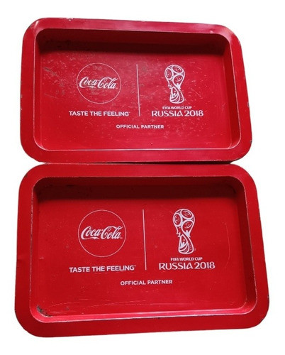 Bandejas Coca Cola Y Mundial Rusia 2018,chapa,precio X Ambas 0