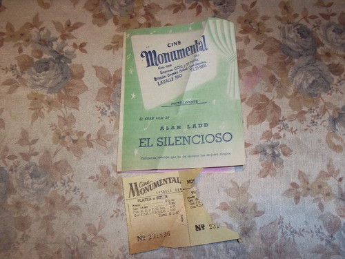 Programa Del Cine Monumental Del 22 Al 25 De Diciembre 1955 0