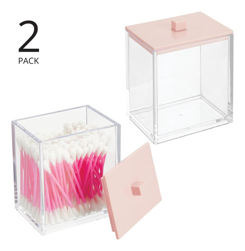 Mdesign Caja De Almacenamiento De Baño Para Algodón Sales 1