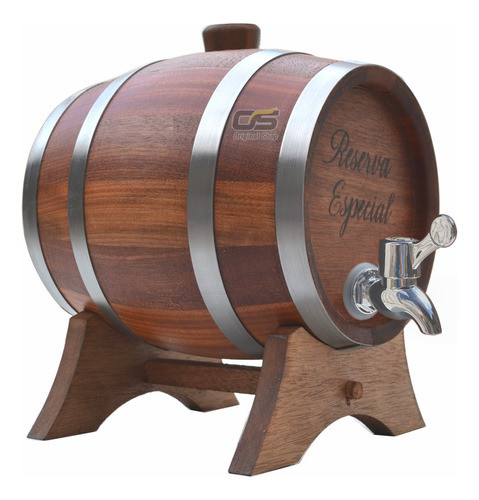 Barril Barrica Ancorote Madeira Cabureíba 3l Com Torneira 0