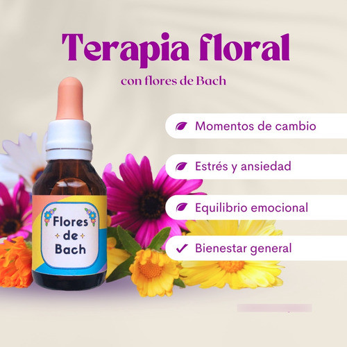 Sesión De Terapia Floral, Con Gotero De Flores De Bach. 1