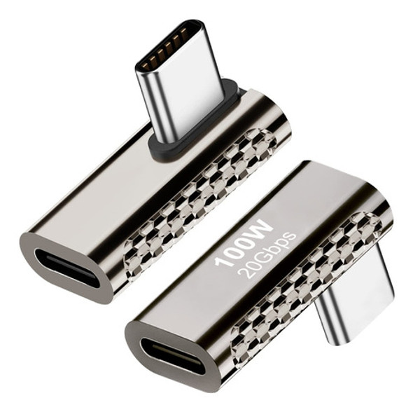Areme Adaptador Usb C De Ngulo Recto De 100 W (paquete De 2) 0