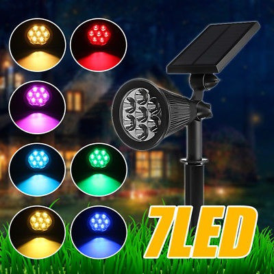 Luz Solar Al Aire Libre Jardín Césped Paisaje 7 Camino Led L 1