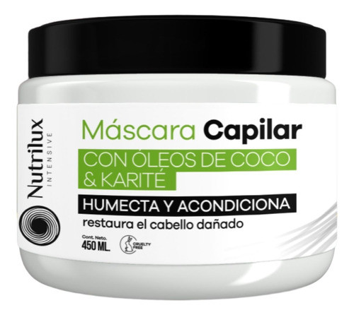 Mascara Nutricion X 425gr Con Colageno Y Aceite De Coco 0
