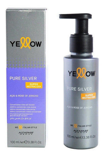 Yellow Pure Silver Alfaparf Pigmento Pelo Concentrado X100ml 0