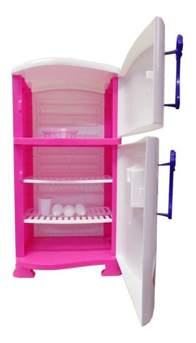 Geladeira Xalingo Para Cozinha Infantil Top Casinha Rosa 1