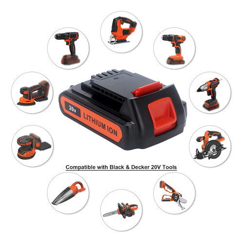 Batería De Litio 20v 5ah Compatible Con Black   Decker 1