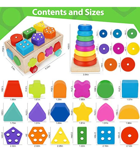 Aigybobo Juguetes Montessori Para Niños De 1 Año, 1