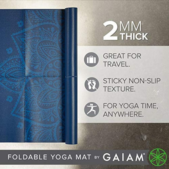 Gaiam Esterilla De Yoga Plegable, Para Viajes, 1