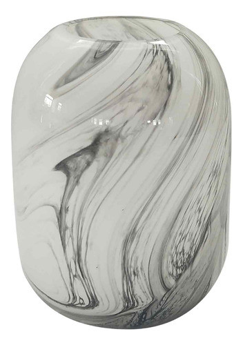 Vaso De Vidro Marmorizado Transparente 0