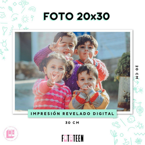 Impresión Revelado Digital Pack 20 Fotos 20x30 Cm 0