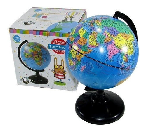 Globo Terraqueo 14 Cm Mapa Politico Base Plastico Local 1