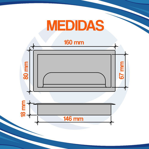Pasacable De Escritorio Recto Con Cepillo 160x80 Mm Negro 1