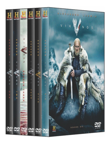 Box Vikings 1ª Á 6ª Temporada Completa E Dublada - 21 Discos 0