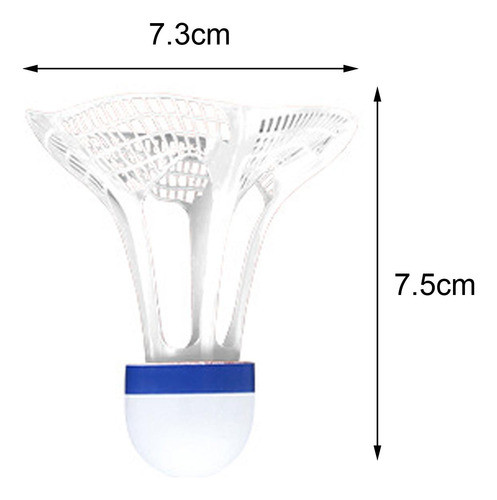 3 Peças À Prova De Vento Badminton Peteca Ao Ar Branco 1