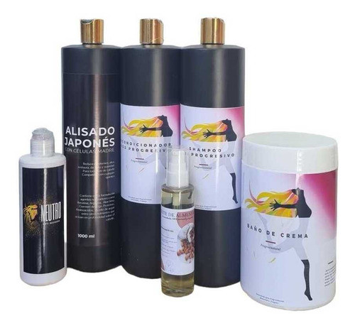 1 Lt Alisado Japones + 1/2 Lt Neutro + Kit Mantenimiento Gde 0